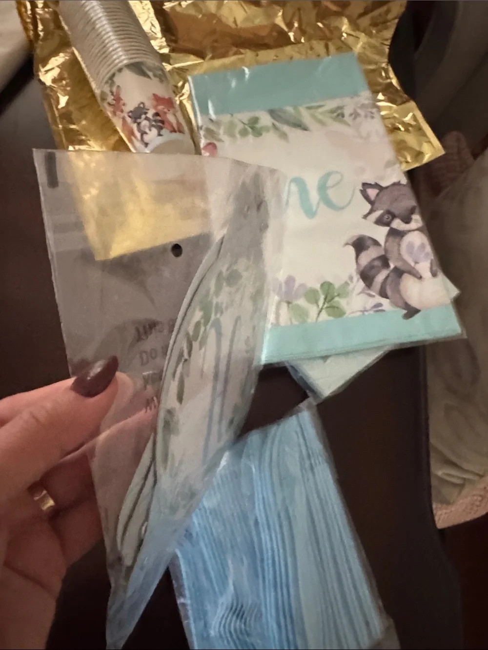 Gold and Aqua 